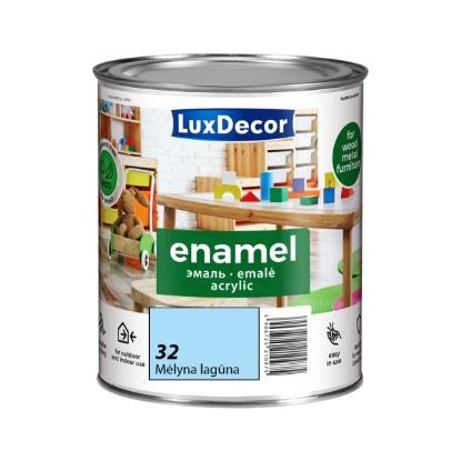 Prekės „Akrilinė emalė LuxDecor matinė, mėlyna lagūna 0,75l“ paveikslėlis