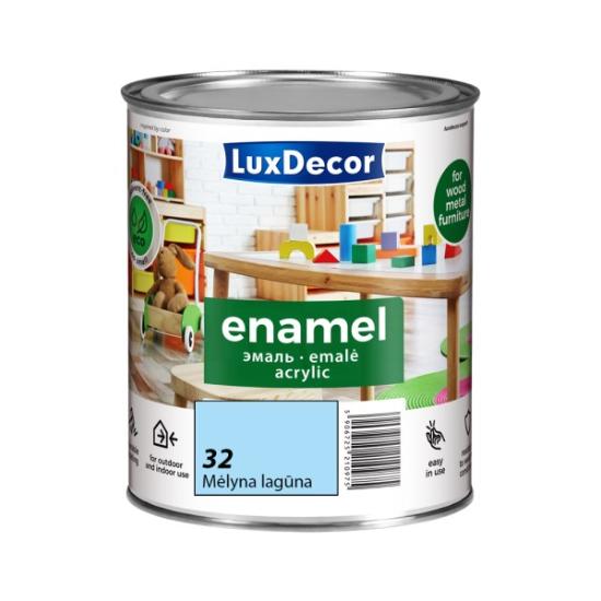 Prekės „Akrilinė emalė LuxDecor matinė, mėlyna lagūna 0,75l“ paveikslėlis
