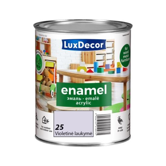 Prekės „Akrilinė emalė LuxDecor matinė, violetinė laukymė 0,75l“ paveikslėlis