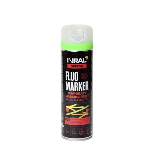 Prekės „Dažai aerozoliniai žymėjimo fluorescenciniai INRAL žalia 500ml“ paveikslėlis