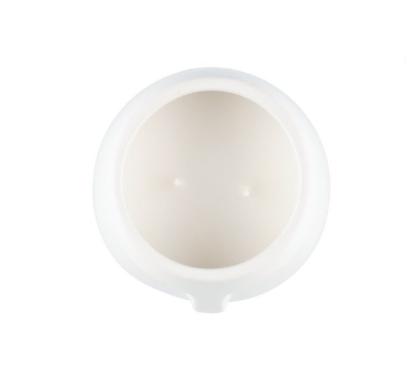 Prekės „Žvakė keraminiame indelyje Polar, 108 mm, balta“ paveikslėlis