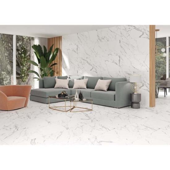 Prekės „Akmens masės plytelės ATLANTIS WHITE SATIN 59,8x59,8 cm“ paveikslėlis