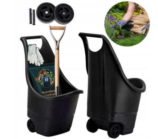 Prekės „Sodo vežimėlis, juodas, 50l ANI5440 Garden line“ paveikslėlis