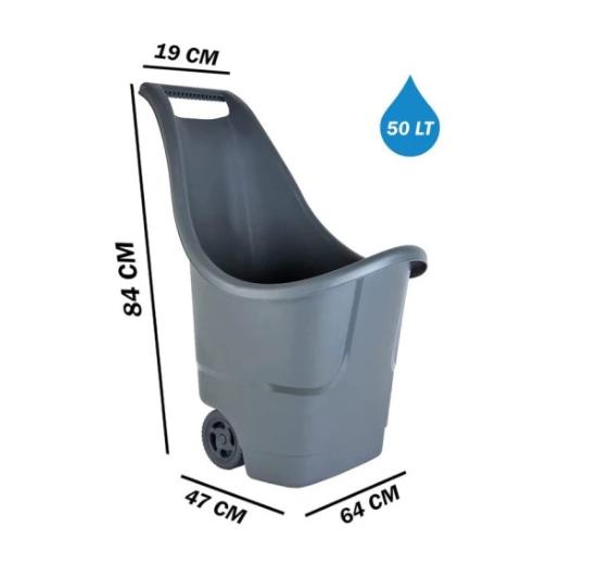 Prekės „Sodo vežimėlis, žalias, 50l ANI4763 Garden line“ paveikslėlis