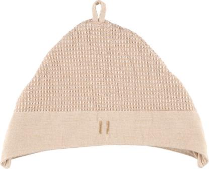 Prekės „Kepurė pirčiai beige/balta Rento“ paveikslėlis