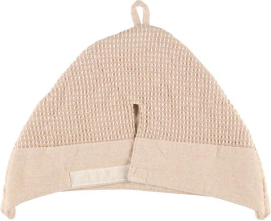 Prekės „Kepurė pirčiai beige/balta Rento“ paveikslėlis