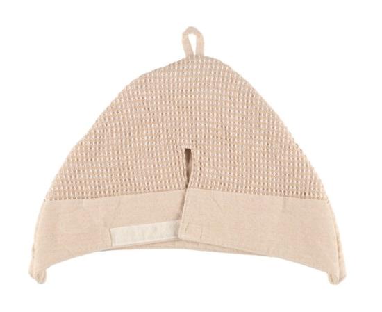 Prekės „Kepurė pirčiai beige/balta Rento“ paveikslėlis