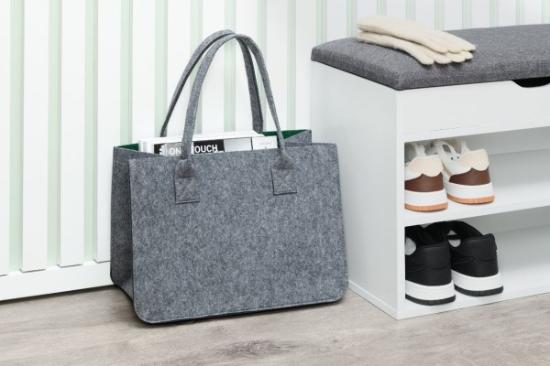 Prekės „Krepšys pirkiniams 4Living, veltinis, 38 cm“ paveikslėlis