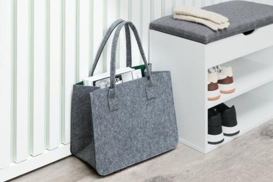 Prekės „Krepšys pirkiniams 4Living, veltinis, 38 cm“ paveikslėlis