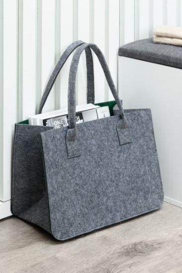 Prekės „Krepšys pirkiniams 4Living, veltinis, 38 cm“ paveikslėlis
