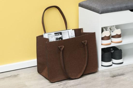 Prekės „Krepšys pirkiniams 4Living, veltinis, 38 cm“ paveikslėlis