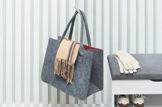 Prekės „Krepšys pirkiniams 4Living, veltinis, 38 cm“ paveikslėlis