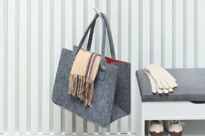 Prekės „Krepšys pirkiniams 4Living, veltinis, 38 cm“ paveikslėlis