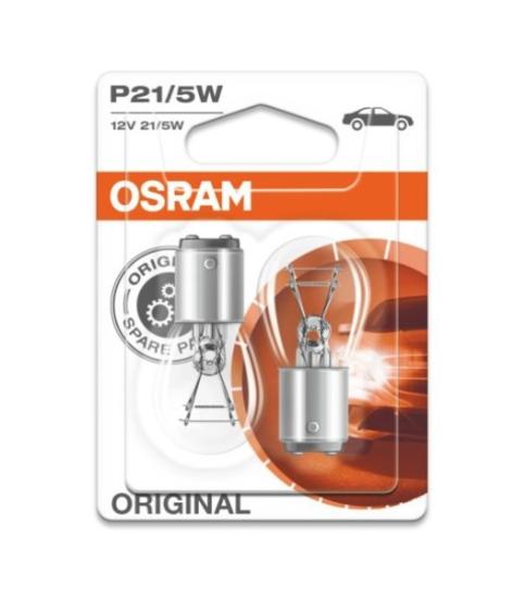 Prekės „Lemputė automobiliui P21/5W 12V BA15D Osram 2 vnt“ paveikslėlis