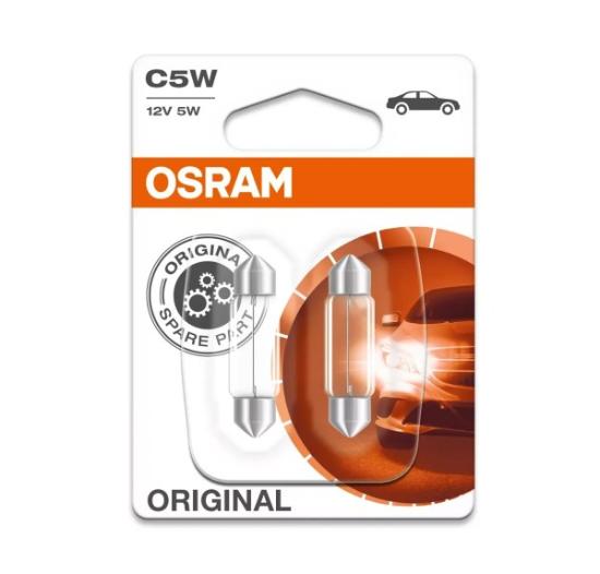 Prekės „Lemputė automobiliui C5W 12V 5W SV8.5-8 Osram 2 vnt“ paveikslėlis
