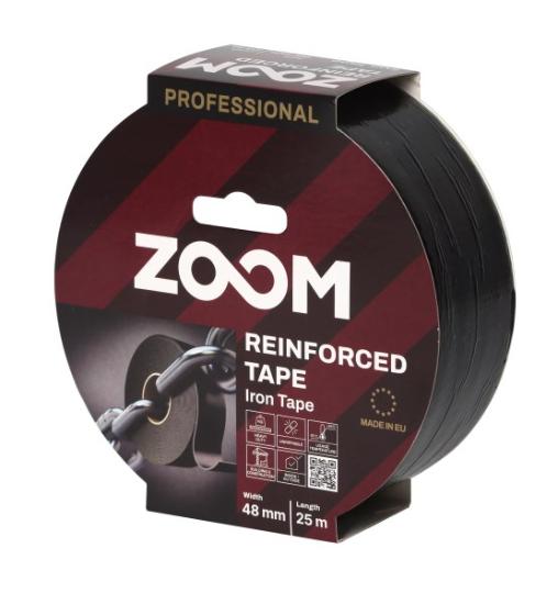 Prekės „Juosta sustiprinta armuota juoda 48mm x25m IRON tape ZOOM“ paveikslėlis