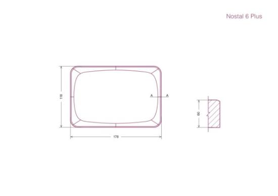 Prekės „Betoninė trinkelė NOSTAL 6 Plus ruda BM 178 x 118 x 60“ paveikslėlis