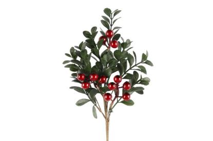 Prekės „Šakelė raudonomis uogomis  Branch Kapel, 25 cm“ paveikslėlis