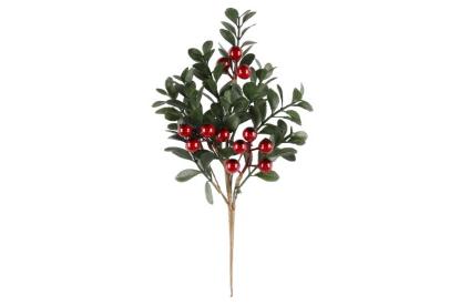 Prekės „Šakelė raudonomis uogomis  Branch Kapel, 25 cm“ paveikslėlis