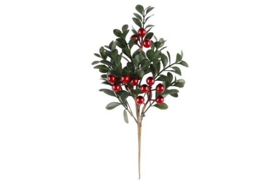 Prekės „Šakelė raudonomis uogomis  Branch Kapel, 25 cm“ paveikslėlis
