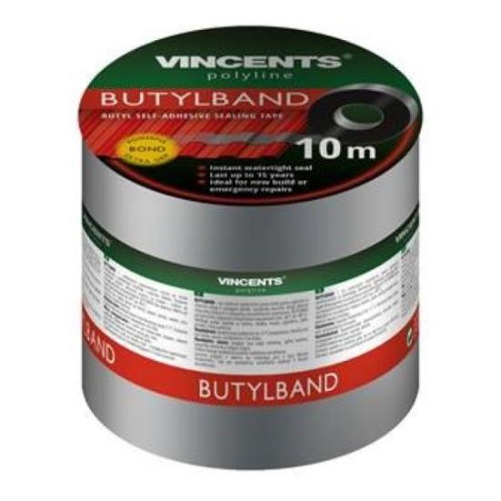 Prekės „Universali sandarinimo juosta Butylband 7,5x1000 cm aliuminio“ paveikslėlis