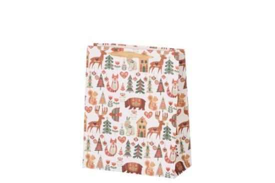Prekės „Maišelis dovanų 26x32x12cm Folk Winteria“ paveikslėlis