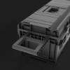 Prekės „Įrankių dėžė su ratais 793x385x322 Qbrick“ paveikslėlis