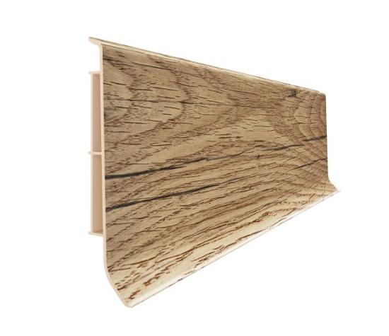 Prekės „Grindjuostė LINELA 403 OAK HAMILTON 200x8x1,6cm dekoratyvinė plastikinė grindų juosta“ paveikslėlis