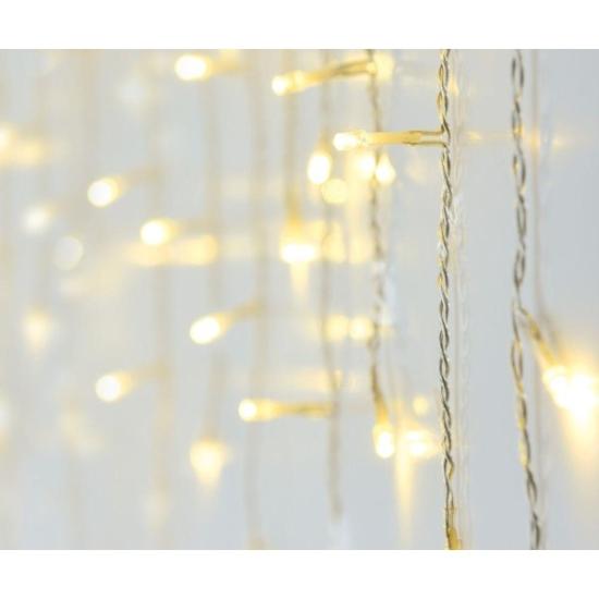 Prekės „Kalėdinė girlianda - VARVEKLIAI 180 LED, 600 cm, balta, 8 funkcijos“ paveikslėlis