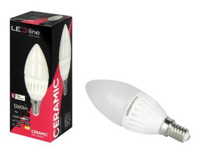 Prekės „Lempa LED žvak. E14 9W 4000K LEDline“ paveikslėlis