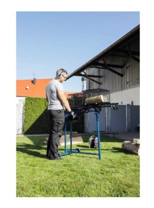 Prekės „Malkų skaldyklė hidraulinė, elektrinė HL760LS + stovas, 7 tonos, Scheppach“ paveikslėlis
