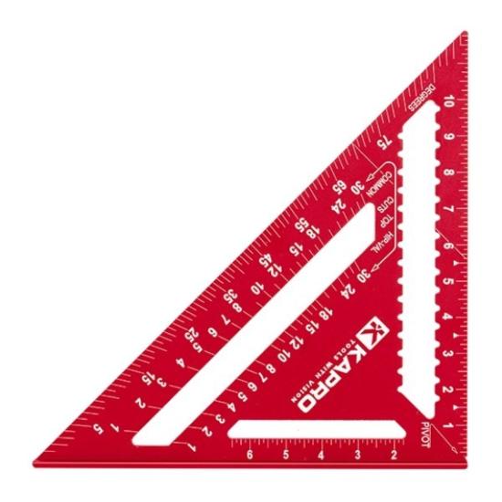 Prekės „Kampainis aliuminis 180 mm trikampis 446 Kapro“ paveikslėlis