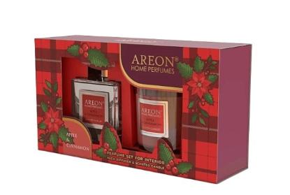 Prekės „Rinkinys 150ml+žvakė Apple&Cinnamon Areon“ paveikslėlis
