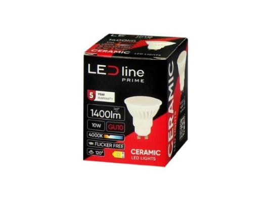 Prekės „Lempa LED GU10 10W 4000K 1000lm LEDline“ paveikslėlis