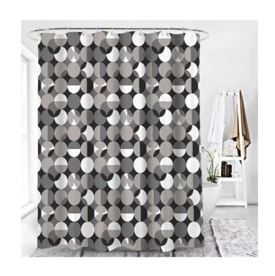 Prekės „Užuolaidos voniai MOONPHASE 180X200cm“ paveikslėlis