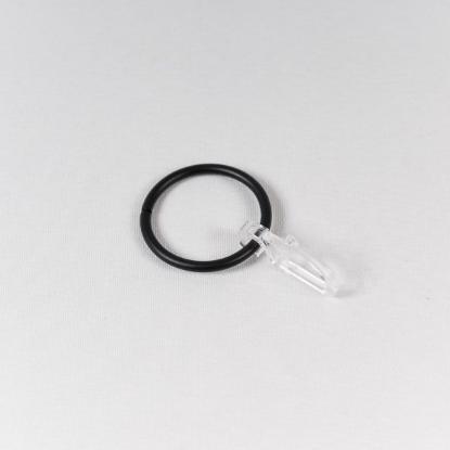Prekės „Žiedas met.CLASSIC juodos spalvos su kabliuku 19 mm“ paveikslėlis