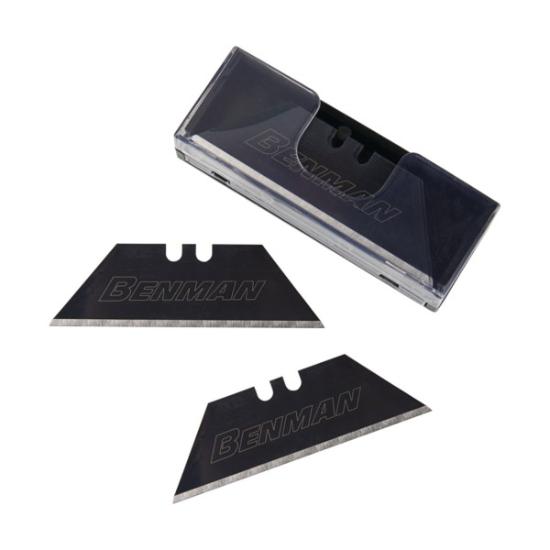 Prekės „Geležtės trapecinės 60x19x0,6 mm 10 vnt juodos Benman“ paveikslėlis