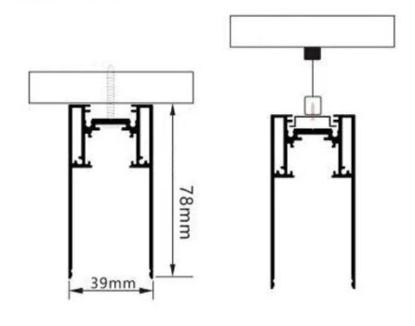 Prekės „LED magnetinė sistema S35, plotis 3.5cm, kabanti/paviršinė, balta, ilgis 2m“ paveikslėlis