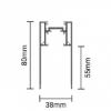 Prekės „LED magnetinė sistema S35, plotis 3.5cm, kabanti/paviršinė, balta, ilgis 2m“ paveikslėlis