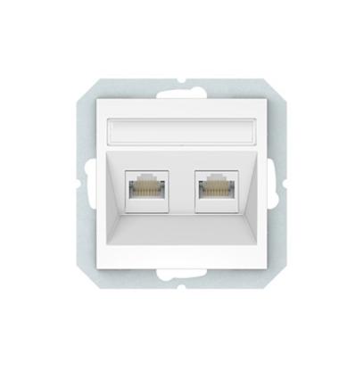 Prekės „Lizdas komp. b/r 6k.2v KLRJ45-26e2-02 QR1000 juod. mat“ paveikslėlis