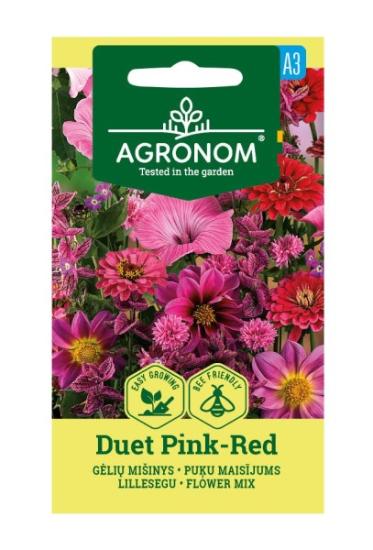 Prekės „Mišinys gėlių duet pink-red“ paveikslėlis