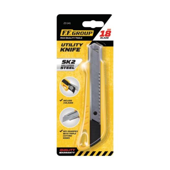 Prekės „Peilis laužoma geležte 18 mm 2+1 FFG“ paveikslėlis