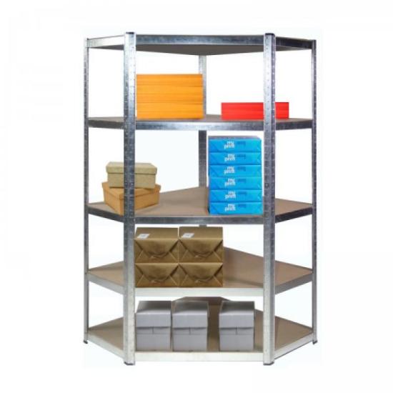 Prekės „Stelažas 5 lentynšų kampinis 180x90x30cm 175kg“ paveikslėlis