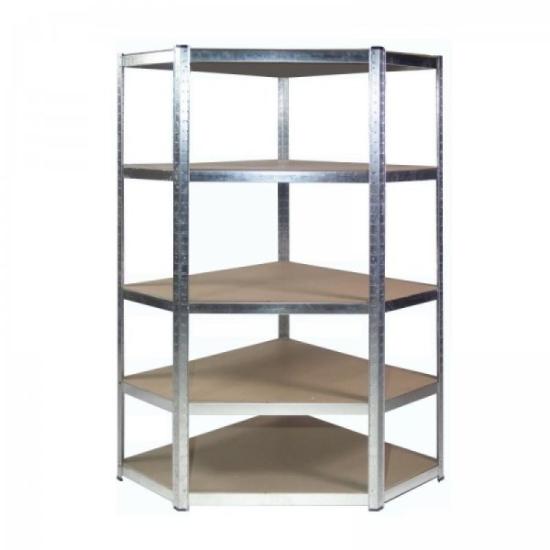 Prekės „Stelažas 5 lentynšų kampinis 180x90x30cm 175kg“ paveikslėlis