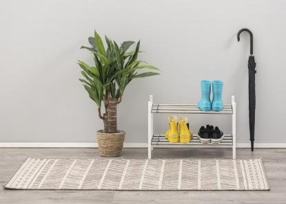 Prekės „Batų lentyna balta 57-100cm 4Living“ paveikslėlis
