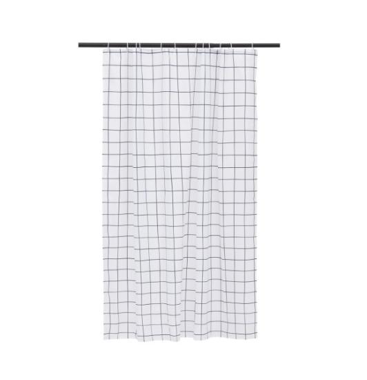 Prekės „Vonios ir dušo užuolaida 180x200cm Grid 4Living“ paveikslėlis