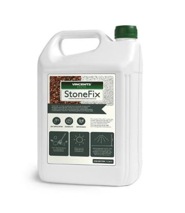 Prekės „Priemonė rišančioji Vincents STONEFIX 5 L dekoratyvinių sodo akmenų ir mulčio tvirtinimui“ paveikslėlis