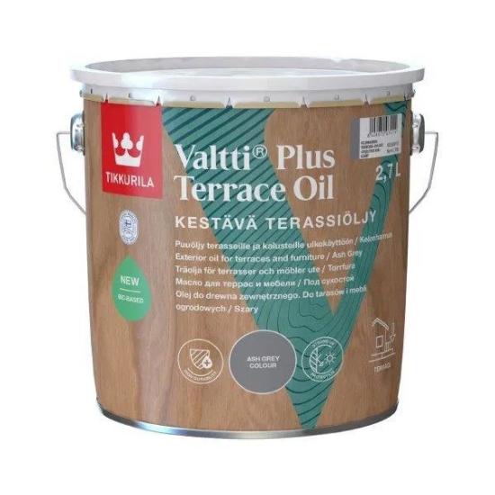Prekės „Aliejus Tikkurila Valtti Plus Terrace Oil pilkas 2,7 l“ paveikslėlis