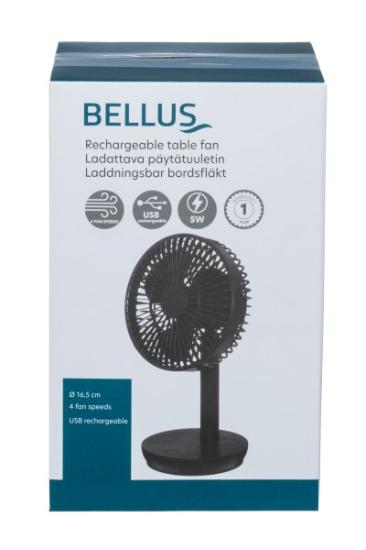 Prekės „Ventiliatorius 5W 16,5cm pakraunamas Bellus“ paveikslėlis