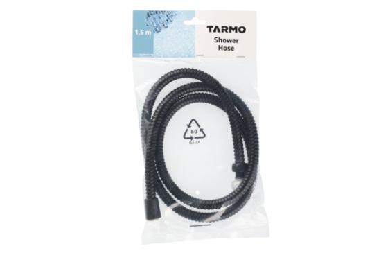 Prekės „Žarna dušo 1,5m juoda S/S Tarmo“ paveikslėlis